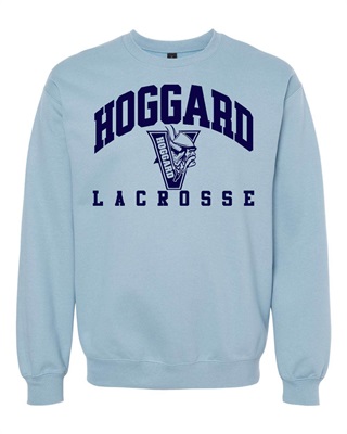 Hoggard Lacrosse Light Blue Soft Style Crewneck - Orders due  Thursday, February 29, 2024